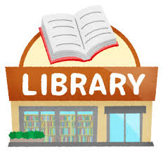 Libary book & building clipart